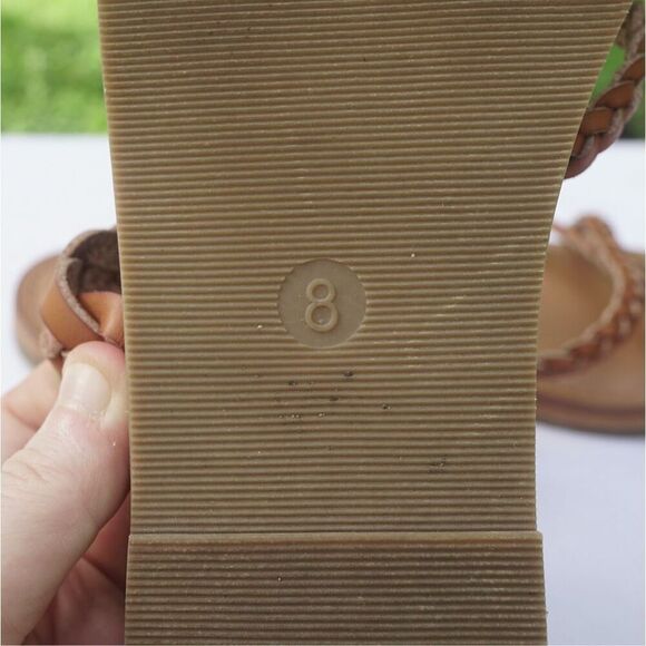 Universal Thread Brown Braided Faux Leather Sandals - Picture 8 of 8